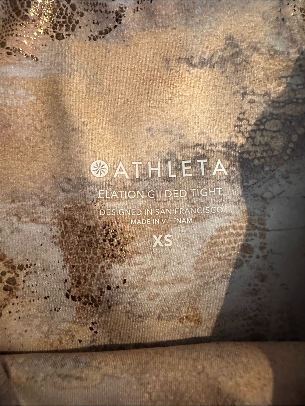 Athleta Leggins XS gold - Picture 3 of 3